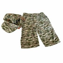 Faded Glory 2 Pc Boys Infant Baby Set Size 0 3 Months Hat Cap camo Short... - $10.52 CAD