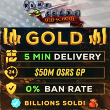  50M Old School Runescape Gold GP OSRS  | ⚡ FAST Delivery ~5 mins ⚡ - $19.99