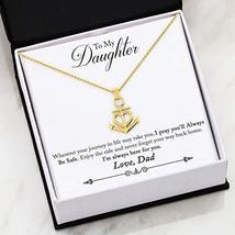Express Your Love Gifts to My Daughter I Pray Anchor Necklace Stainless Steel 16 - £34.79 GBP
