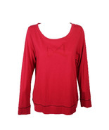 Hue Ladies Real Red Embellished Pajama Top Red Size L - £15.84 GBP