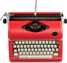 Typewriters For Writers: Red Vintage Typewriter For A Nostalgic Flow, Manual - £226.62 GBP