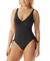 COCO REEF CONTOURS One Piece Swimsuit Shirred Side Black Size 14/38C $13... - $35.99