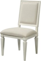 Side Chair Universal Summer Hill Cotton White Maple Upholstery Woven Rattan - £718.62 GBP