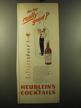 1950 Heublein&#39;s Manhattan Club Cocktails Ad - Are they really good? - £14.76 GBP