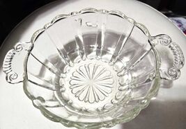 Vintage Anchor Hocking Old Caf Candy Dish | Clear Glass Starburst Base Bowl - $24.95