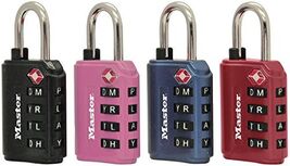 Master Lock 4691DWD TSA Set-Your-Own Password Combination Lock, Color Wi... - $25.28