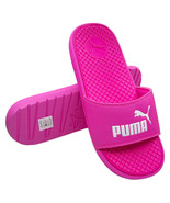 NWT PUMA MSRP $48.99 COOL CAT WOMEN&#39;S KNOCKOUT PINK SLIP ON SLIDES SANDA... - £18.28 GBP