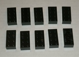 LEGO 2x4 Black Brick 10 Pieces 3001 1632/16 - £1.40 GBP