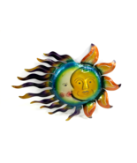 Sun and Moon Metal Wall Art Sculpture for Home Design Indoor Outdoor Décor - $568.67 MXN