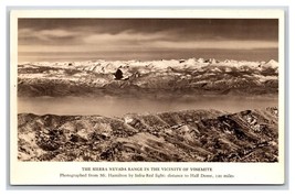 RPPC Sierra Mountain Range Near Yosemite California CA UNP Postcard H25 - £6.18 GBP