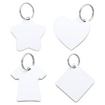 36 Pcs DIY T-shirt Double-Side Transfer Printing Sublimation Blank Keychain Blan - £19.33 GBP