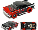 Custom Low 1957 Chevy Bel-Air Matt&#39;s RED FLAMED Fast HO BullDog Chassis ... - £43.90 GBP