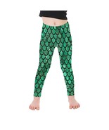 Little Girls&#39; Mermaid Fish Scale All Over Print Legging - £16.72 GBP