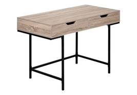 Modern Brown Computer Desk with Storage Drawers - Home Office Workstation - $343.34 CAD