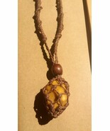 Crystal Hemp Pouch Necklace - $17.36 CAD