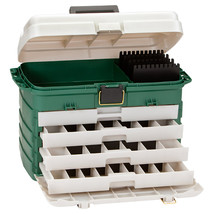 Plano 4-Drawer Tackle Box - Green Metallic/Silver - £70.48 GBP