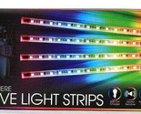 ByTech 4 Pk Multicolor Atmosphere Automotive Light Strips Changes Up To ... - £22.02 GBP