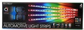 ByTech 4 Pk Multicolor Atmosphere Automotive Light Strips Changes Up To ... - £22.37 GBP