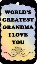 Ron&#39;s Hang Ups Inspirational Signs World&#39;s Greatest Grandma I Love You Plaques S - £5.49 GBP