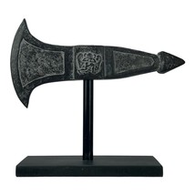 Minoan Axe Labrys on Wooden Base Knossos Palace Home Decor Terracotta - £40.35 GBP