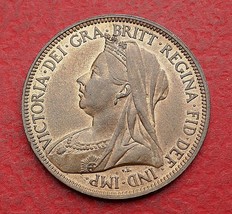 Last Queen Victoria Penny 1901 Made in England - £34.99 GBP