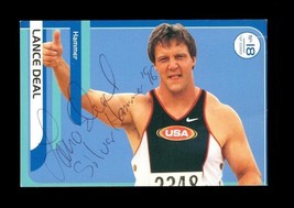 1996 Lance Deal #18 Olympic Hammer Nike Trading Card Original Autograph - £15.25 GBP