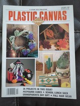 PLASTIC CANVAS CORNER MAGAZINE October 1990, Vol 1 #5 ~ 24 Projects HALL... - $14.24
