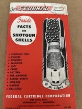 FEDERAL CARTRIDGE CORPORATION INSIDE FACTS ON SHOTGUN SHELLS - $135.05 MXN