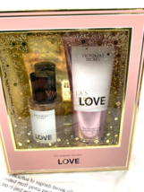 Victoria Secret&#39;s Fine Fragrance Mist &amp; Lotion Holiday SET ~ LOVE ~ NEW Authenti - £19.22 GBP