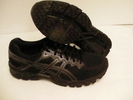 Asics men&#39;s gel superion running shoes black dark grey size 12 us - £89.51 GBP