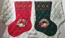 Christmas Stocking Quilted Fabric Panel Cut &amp; Sew Canada Goose French Horn - £6.47 GBP