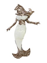 Gallarie II Tin and Seashell Mermaid Christmas Ornament 71168 - £8.18 GBP