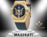 Maserati Potenza reloj de cuarzo de oro con correa de cuero R8851108035 - $161.81