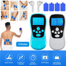 Unit Machine Electric Pulse Pad Massager Muscle Stimulator Pain Relief Therapy - £19.10 GBP