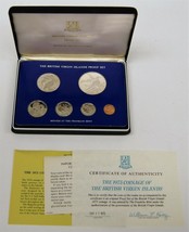 1975 British Virgin Islands Sterling Silver Proof Set Box and COA - £31.85 GBP