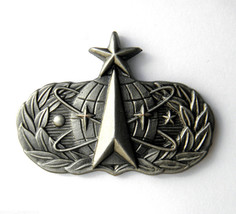 Nasa Us Space Ops Senior Pewter Wings Lapel Pin Badge 1.75 Inches - £4.87 GBP