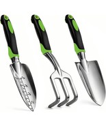 Gardening Hand Tool Set 3 Pack Heavy Duty Gardening Kit with Non Slip So... - $33.65