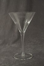 Modern Blown Crystal Martini Glass Barware Luigi Bormioli Tiziano Pattern 7-3/4&quot; - £7.58 GBP