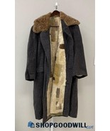 Vintage 40s USSR Soviet WWII Buffalo &amp; Sheep Skin Lined Wool Military Ja... - €678,08 EUR