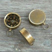 Lot Of 100 Pies Antiqued Brass Working Compass Necklace Style 37Mm-Nautical - £84.69 GBP