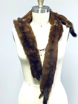 Vintage Fur  Shoulder Stole  Full Body Pelts 4 Tails 49&quot; Total Length 1930s - £47.55 GBP