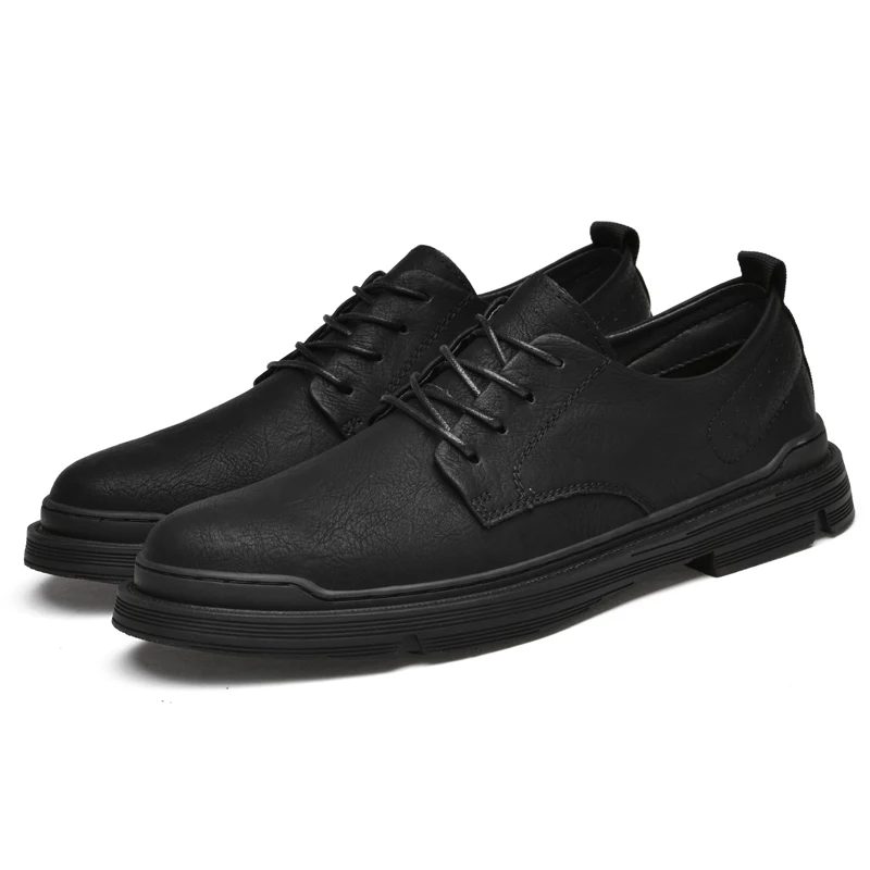Men Leather Shoes Vintage Style Men&#39;s Shoes Business Oxfords  Leisure Wa... - $72.02