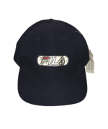 FILA Sportswear Hat Cap Strapback Navy Blue Soccer Hip Hop Urban Adjusta... - $19.39 CAD