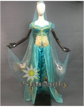 The Movie Aladdin Princess Jasmine Dress Cosplay Aladdin Costume Peacock Dress - £160.76 GBP