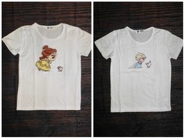 NEW Boutique Princess Belle Elsa Frozen Girls Short Sleeve Shirt Lot 7-8 - $12.99