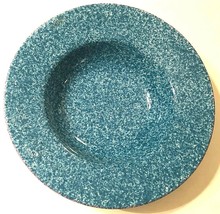 Outfitters Indoor Over Back Sojourn Blue Spongeware Ceramic Soup Chili Bowl 11&quot; - £12.71 GBP