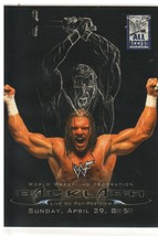 2002 Fleer WWF Backlash &quot;Triple H&quot; PPV Poster Insert Card (Mint) {4044} - £9.46 GBP