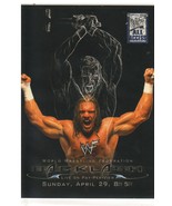 2002 Fleer WWF Backlash &quot;Triple H&quot; PPV Poster Insert Card (Mint) {4044} - $11.87