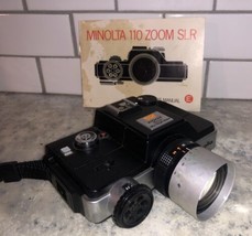 Vintage MINOLTA 110 ZOOM SLR film camera w/Instructions  GOOD WORKING - £102.35 GBP