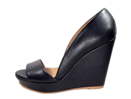 CHARLOTTE RUSSE Women High Heel Black Wedge Size 7 Open Toe Platform Non... - £31.89 GBP